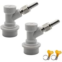 PERA Corny Keg Ball Lock Gas Disconnect MFL 1-4- incluye tuercas giratorias 5-16- 2 abrazaderas de gusano gratis para…